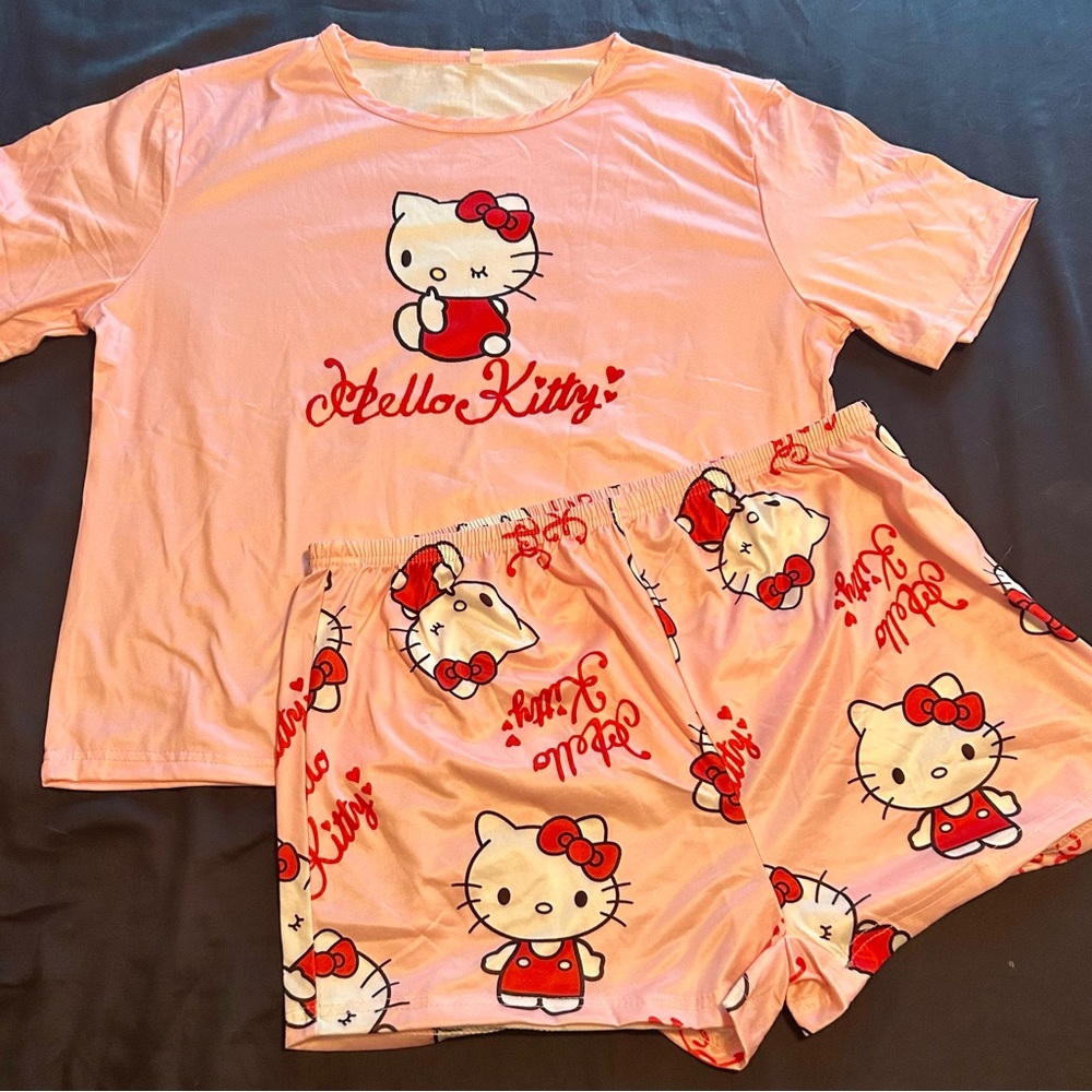Hello Kitty Pink Pajama Set for women/men